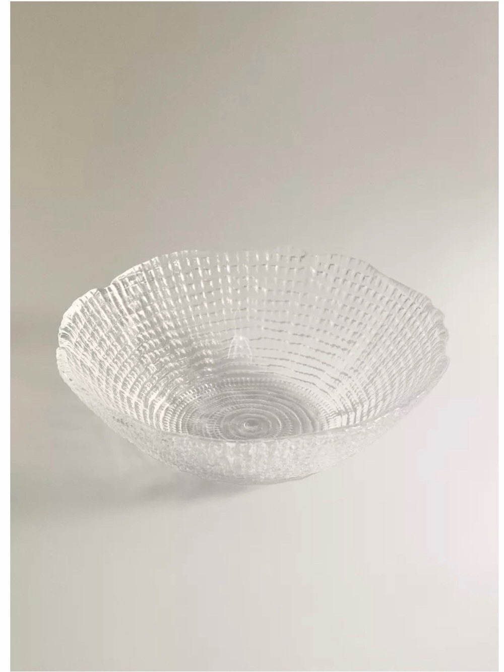 Zara Home Set of 2 Textured Irregular Rim Salad Bowls